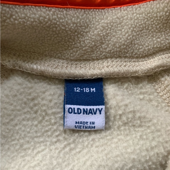 Old Navy fleece onesie - Picture 3 of 3